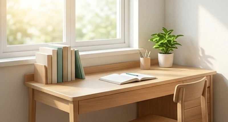 Tuổi Mậu Tuất 2018: Bản Mệnh, Hướng Hợp Và Cách Hóa Giải Hạn 4 Bàn học ngăn nắp đặt cạnh cửa sổ hướng Đông ngập tràn ánh sáng tự nhiên giúp khai thông trí tuệ