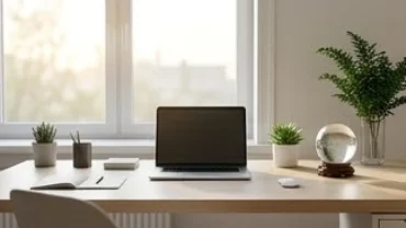Góc làm việc chuyên nghiệp được bố trí theo hướng bàn làm việc hợp tuổi ngọ đón vượng khí