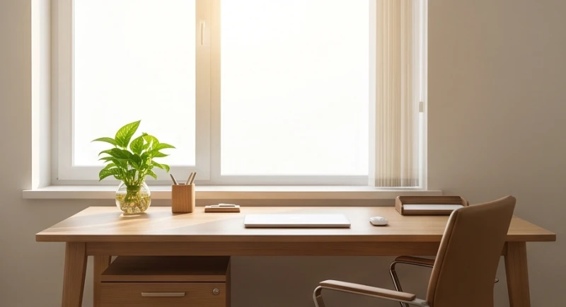 Vị trí đặt bàn làm việc quay về hướng Tây Bắc đón sao Sinh Khí dành riêng cho nam giới cung Đoài Kim