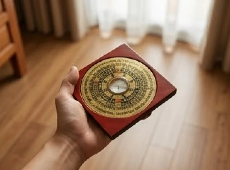 Đo tọa độ bằng la bàn để tìm hướng Tây Bắc hoặc Đông Bắc đặt bàn thờ Thần Tài