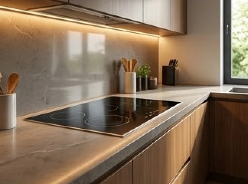 Hướng Tuyệt Mệnh là gì: Bảng tra năm sinh và cách hóa giải 6 Bếp từ hiện đại được bố trí gọn gàng với hướng vặn quay về phương cát lành