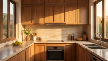 Không gian bếp hiện đại bố trí hướng bếp hợp tuổi tý giúp gia chủ thu hút vượng khí