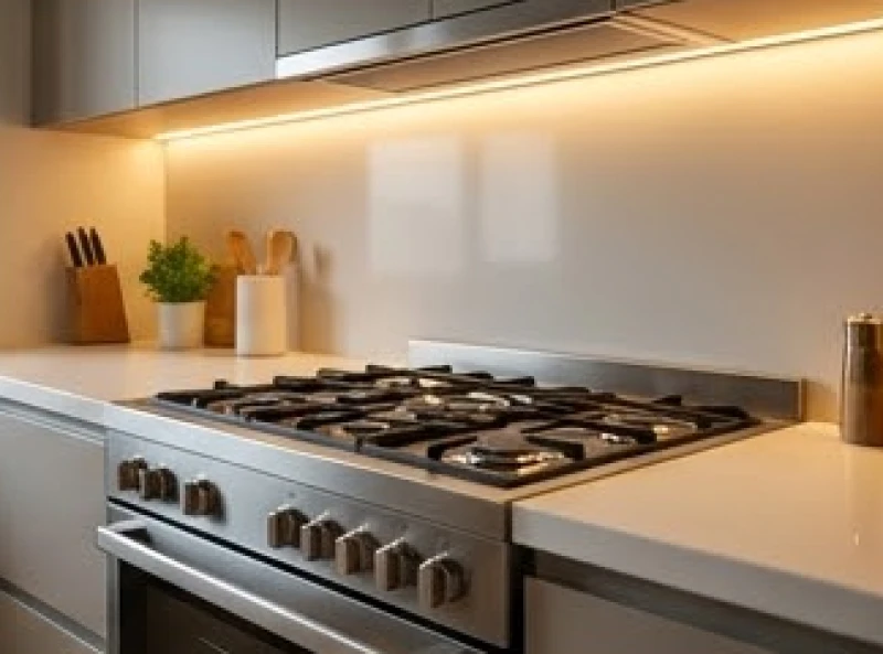 Căn bếp hiện đại có vị trí nấu nướng được xoay về hướng đại cát của gia chủ