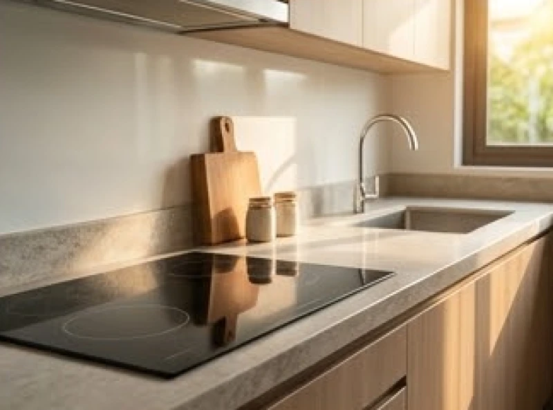 Bính Tuất 1946 hợp hướng nào: Bố trí nhà ở & hóa giải hướng xấu 6 Không gian bếp nấu hiện đại có vòi chậu rửa được bố trí cách xa khu vực bếp đun