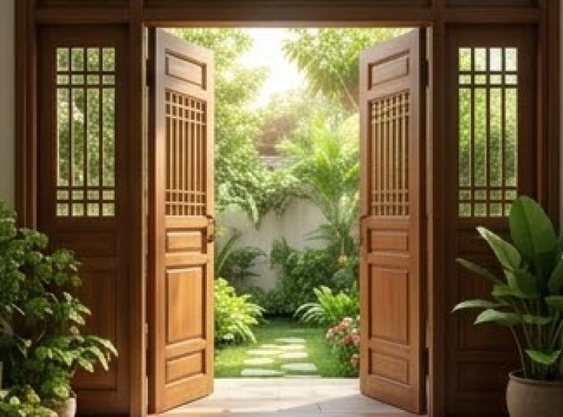 Kỷ Hợi 1959 hợp hướng nào: Tra cứu Nam Nữ và cách hóa giải 3 Cửa chính bằng gỗ mở ra hướng Đông Nam mang lại dòng chảy tài lộc dồi dào cho nữ chủ nhân tuổi Hợi