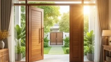 Mặt tiền ngôi nhà với thiết kế hướng cửa chính hợp tuổi mão đón trọn vượng khí