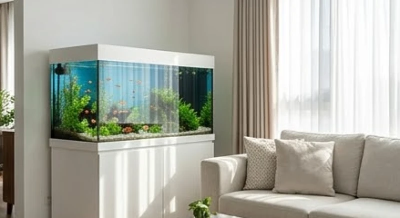 Bể cá phong thủy tuổi Mùi: Bố trí chuẩn ngũ hành nạp âm 1 Gia chủ tuổi Mùi đặt bể cá phong thủy theo hướng Bắc hoặc Tây Bắc để thu hút năng lượng tốt