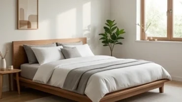 Phòng ngủ hiện đại bố trí hướng giường ngủ hợp tuổi dần mang lại tài lộc và bình an