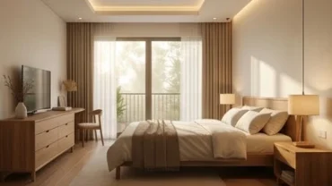 Không gian phòng ngủ phong thủy với hướng giường ngủ hợp tuổi Dậu được bố trí hài hòa thu hút vượng khí