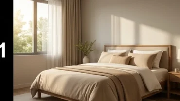 Phòng ngủ hiện đại bài trí chuẩn phong thủy với hướng giường ngủ hợp tuổi Hợi ngập tràn ánh sáng tự nhiên