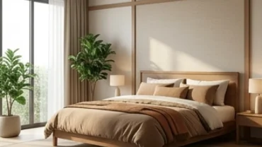 Không gian phòng ngủ bài trí chuẩn phong thủy với hướng giường ngủ hợp tuổi Mùi đón vượng khí