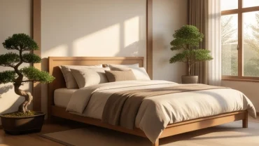 Phòng ngủ phong thủy với hướng giường ngủ hợp tuổi ngọ được bố trí gọn gàng, đón ánh sáng tự nhiên