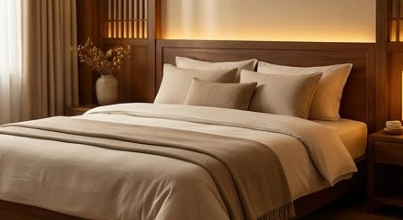 Không gian phòng ngủ truyền thống êm ái được bố trí chuẩn phong thủy hướng Thiên Y