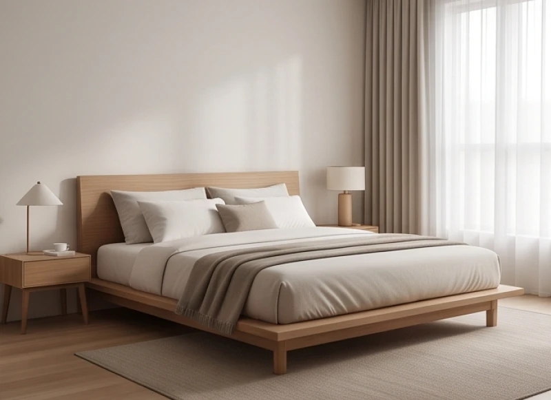 Giường ngủ được kê tựa lưng vào bức tường vững chãi tại hướng Đông Nam giúp người tuổi Mão có giấc ngủ sâu