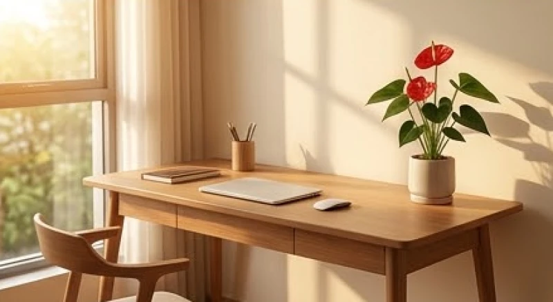 Bố trí hướng bàn làm việc đón ánh sáng tự nhiên sinh khí cho tuổi Tân Mùi