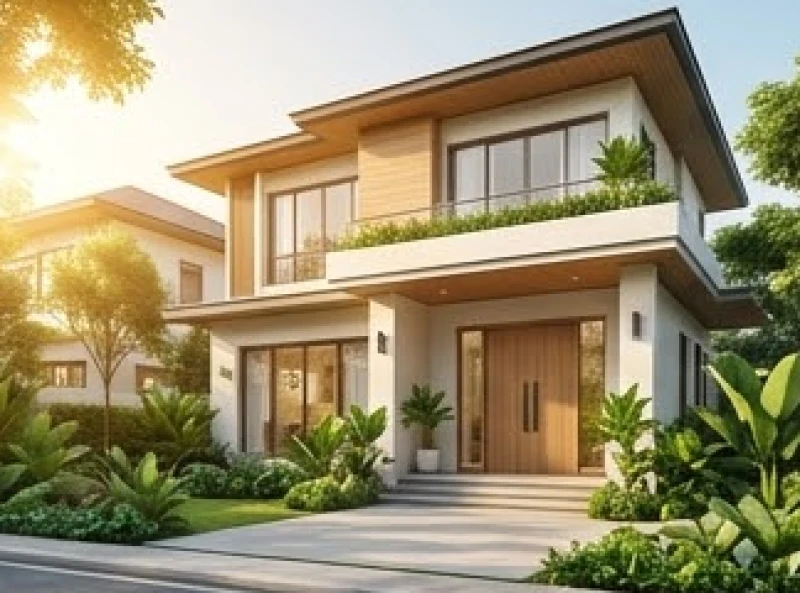 Quý Mùi 2003 hợp hướng nào: Hướng nhà và bàn thờ chuẩn 1 Mặt tiền ngôi nhà hiện đại ngập tràn ánh nắng mặt trời đại diện cho hướng sinh khí