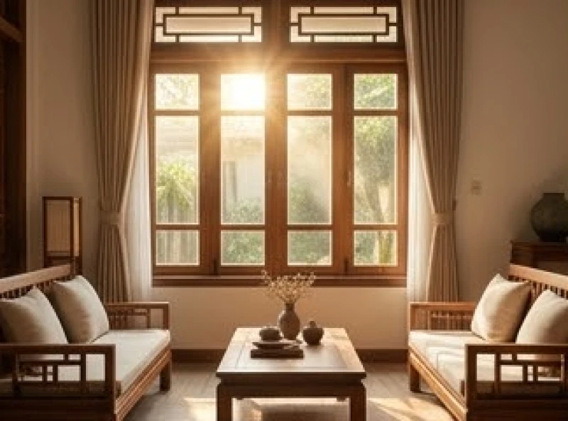 Tây tứ trạch là gì: Chi tiết 4 hướng nhà hợp tuổi và mẹo hóa giải 1 Ánh sáng mặt trời chiếu qua cửa sổ vào không gian phòng khách mang lại sinh khí lành mạnh