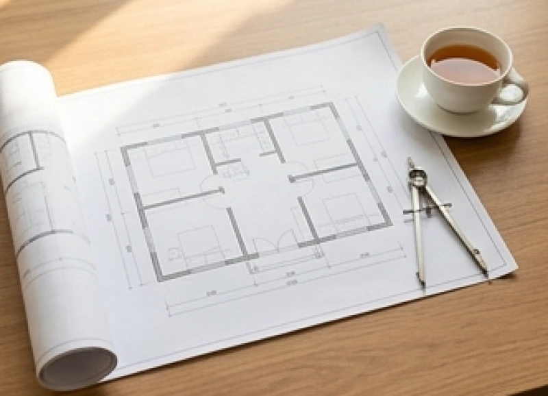 Sơ đồ mặt bằng thể hiện hướng sinh khí và các phương vị Cát Hung quanh khu vực bàn thờ