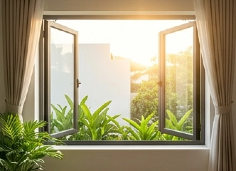 Ất Dậu 2005 Hợp Hướng Nào: Bảng Tra Nam Nữ & Cách Bố Trí Chuẩn 2 Cửa sổ mở rộng đón nắng mai ấm áp hướng về phương vị Sinh Khí mang lại năng lượng tích cực