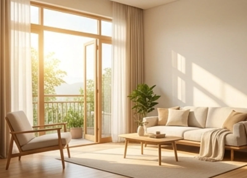Hướng Lục Sát là gì: Cách tính, bảng tra và quy trình hóa giải 9 Khung cửa sổ rộng mở đón luồng ánh sáng mặt trời tự nhiên và nguồn sinh khí mới vào phòng khách
