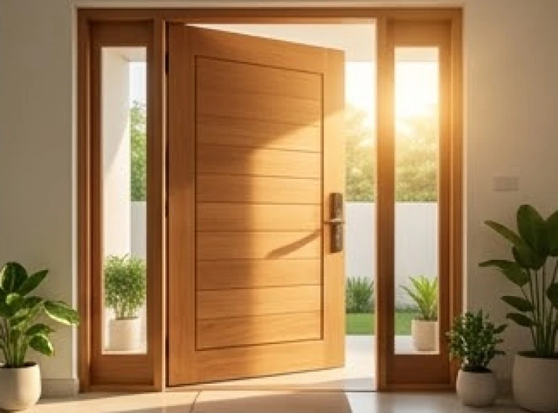 Ngôi nhà hiện đại mở cửa chính đón ánh sáng tự nhiên từ hướng sinh khí của Tây tứ trạch