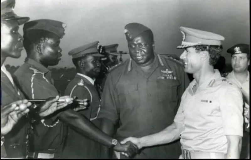 Idi Amin Dada và Muammar Gaddafi