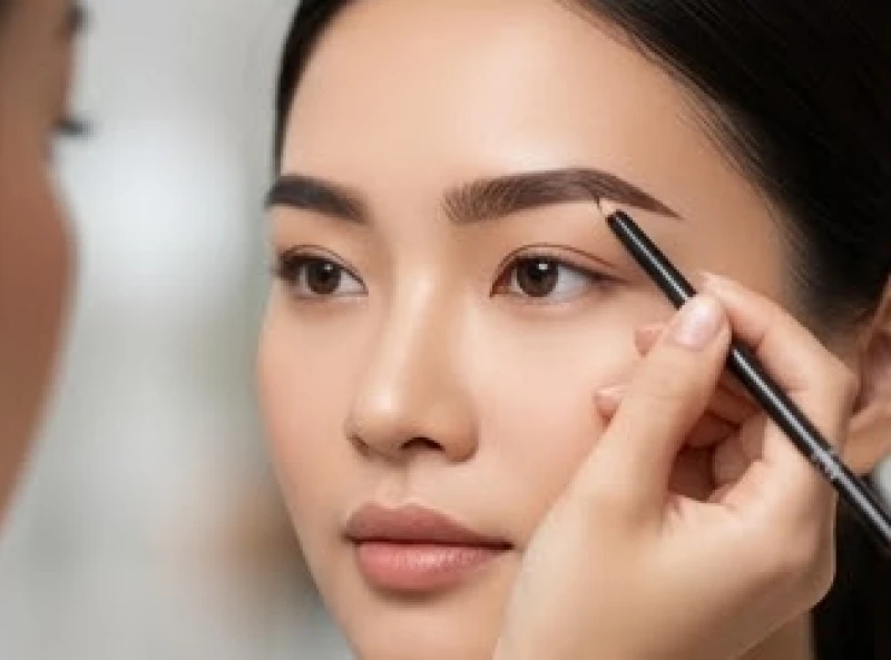 Kỹ thuật kẻ lông mày ngang chuẩn xác giúp giữ vùng chân quang sáng sủa
