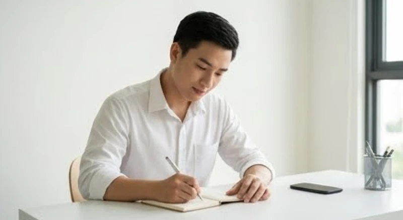 Mơ thấy đi xin việc: Giải mã điềm báo & hướng xử lý thực tế 3 Người nhân viên văn phòng đang ghi chú các kỹ năng cần khắc phục sau khi mơ thấy đi xin việc bị từ chối