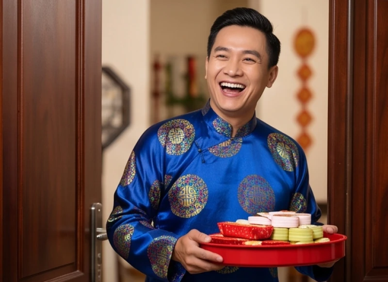 Vị khách xông đất có phong thái xởi lởi hào sảng mang đến năng lượng tích cực cho ngôi nhà