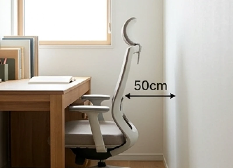 Khoảng cách tiêu chuẩn từ mặt sau của chiếc ghế tựa đến bức tường phía sau lưng được duy trì rộng rãi để tạo thế Huyền Vũ