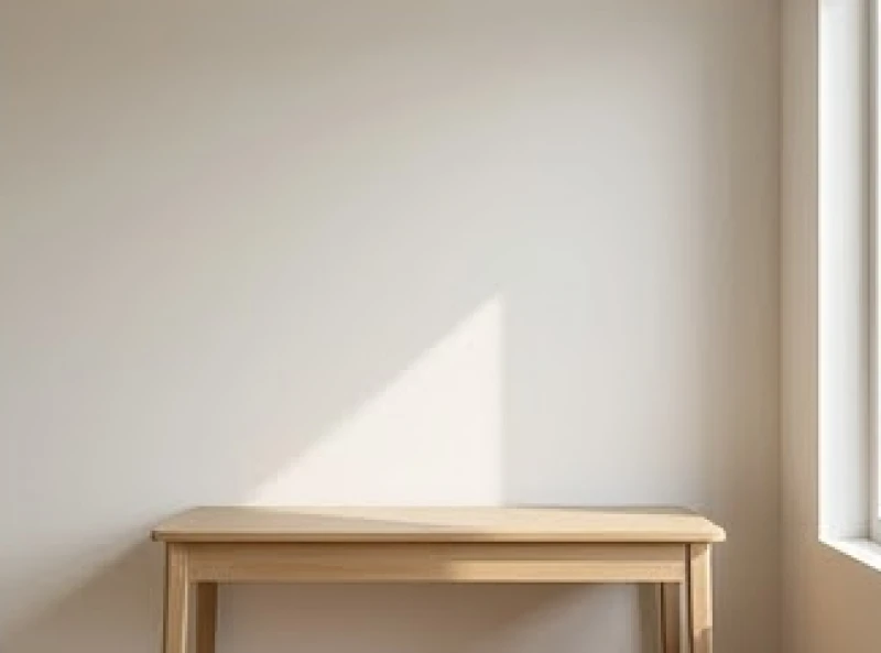 Duy trì khoảng trống hợp lý giữa mép bàn và bức tường để tạo ra vùng không gian thoáng đãng trước mặt