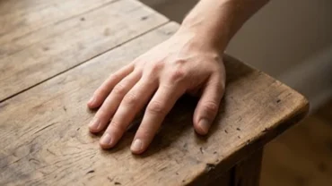 Bàn tay đặt thả lỏng trên bàn để phân tích khoảng cách giữa các ngón tay nói lên điều gì về tính cách
