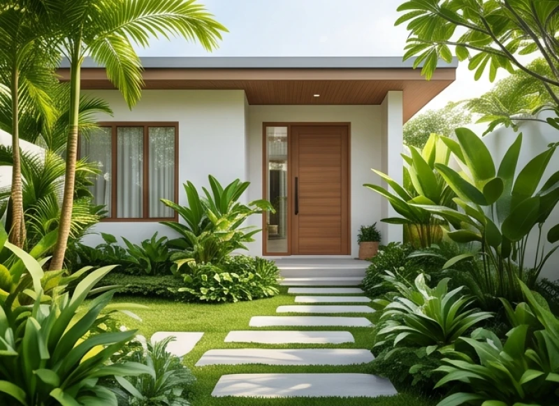 Tuổi Ngọ hợp hướng nào: quy tắc cho vợ chồng & kinh doanh 5 Khoảng lùi sân vườn thoáng đãng với cây xanh trồng trước thềm nhà đón nắng