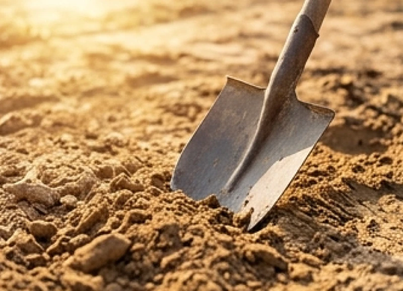 Tuổi Hợi động thổ ngày nào tốt: Tra cứu hoa giáp và mâm cúng 5 Nghi thức cuốc đất động thổ được thực hiện dưới ánh nắng chan hòa của buổi sáng