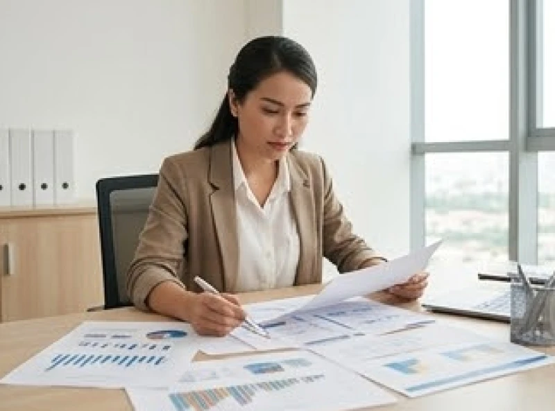 Tuổi Dần nên làm chủ hay làm thuê: Thời điểm vàng rẽ hướng 1 Nhân viên văn phòng tuổi Dần đang làm việc độc lập tại bàn với biểu đồ tài chính và kế hoạch kinh doanh
