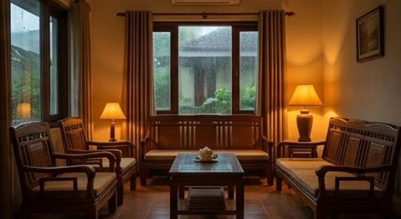 Mơ thấy sét đánh người thân: Giải mã theo vai vế & số tài lộc 5 Không gian phòng khách truyền thống tĩnh lặng mang lại cảm giác an tâm cho mọi thành viên