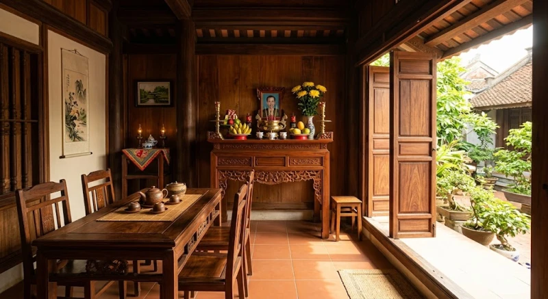 Văn khấn giỗ hết: Bài cúng chuẩn nghi thức tại gia và ngoài mộ 12 Không gian nhà cửa sáng sủa và bàn thờ được lau dọn sạch sẽ sau khi kết thúc lễ giỗ hết