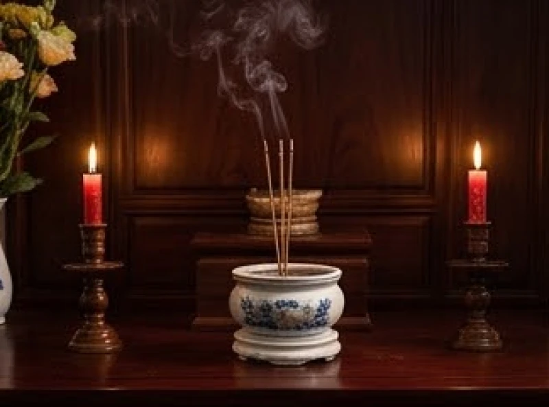Bát hương rung là điềm gì: Phân biệt nguyên nhân & cách an vị 2 Không gian bàn thờ gia tiên thanh tịnh với bát hương đặt vững chãi ở vị trí chính giữa