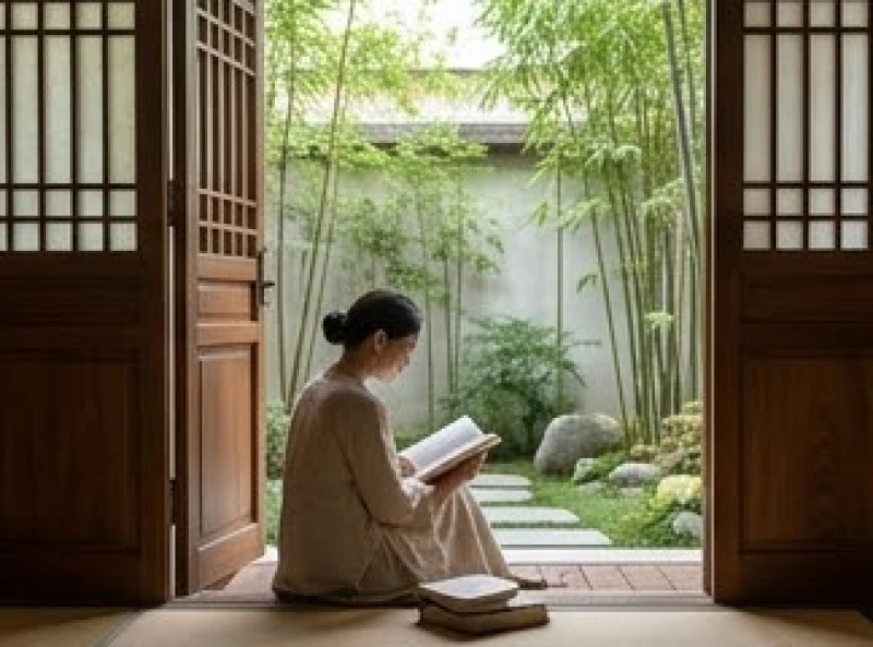 Hướng cửa chính hợp tuổi Ngọ: tra cứu Nam Nữ và cách hóa giải 3 Không gian yên tĩnh trong nhà hướng ra sân vườn mát mẻ tượng trưng cho hướng Phục Vị