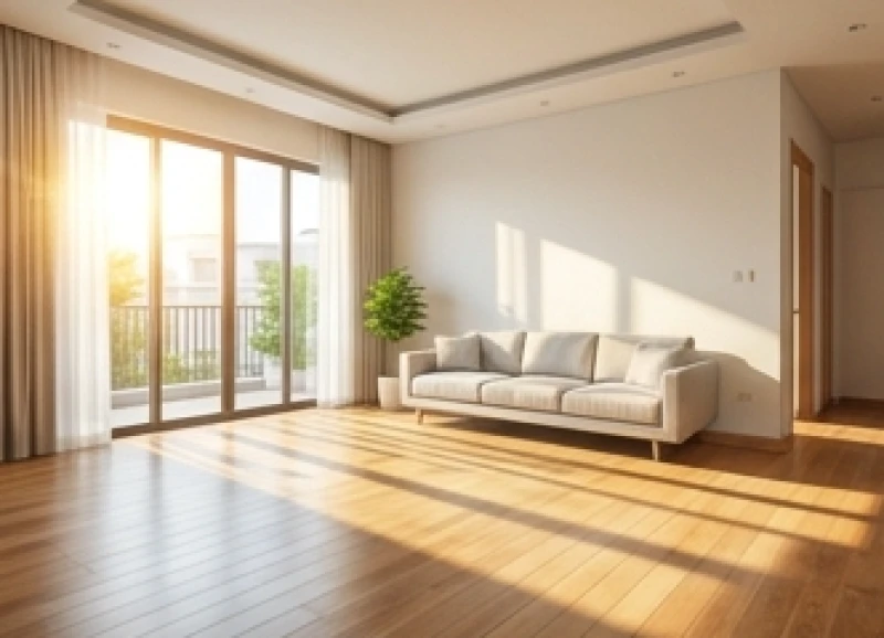 Tuổi Thìn nhập trạch ngày nào tốt: Giờ đẹp và mẹo hóa giải 6 Ánh sáng buổi sáng rực rỡ soi chiếu không gian phòng khách hiện đại trong lúc thực hiện nghi thức dọn nhà