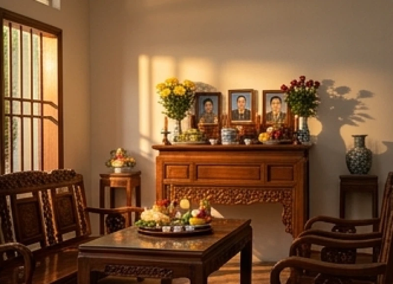 Văn khấn tiên thường giỗ đầu: Bài khấn chuẩn, khung giờ & mâm lễ 3 Gia chủ chuẩn bị mâm cúng và thắp hương vào khung giờ chiều lúc mặt trời dần lặn