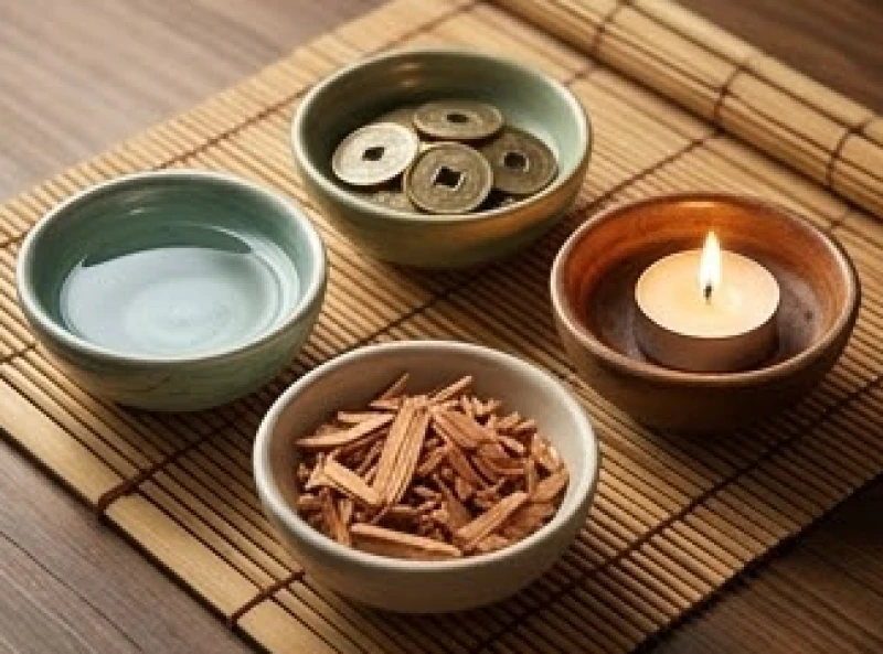 Không gian tĩnh lặng minh họa sự cân bằng ngũ hành khuyết mệnh theo các mùa sinh trong bát tự