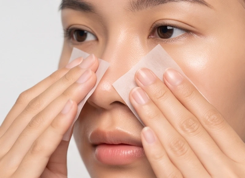 Mụn mọc ở mũi là điềm gì: Giải mã từng vị trí & cách xử lý 7 Giấy thấm dầu được sử dụng để loại bỏ bã nhờn dư thừa trên vùng chữ T và hai bên cánh mũi