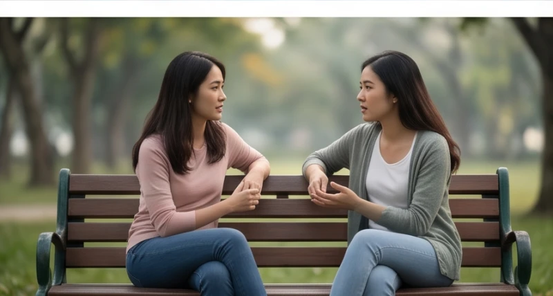 Cái ôm nhẹ nhàng giúp xoa dịu những tổn thương và khoảng cách âm ỉ trong các mối quan hệ thực tế.