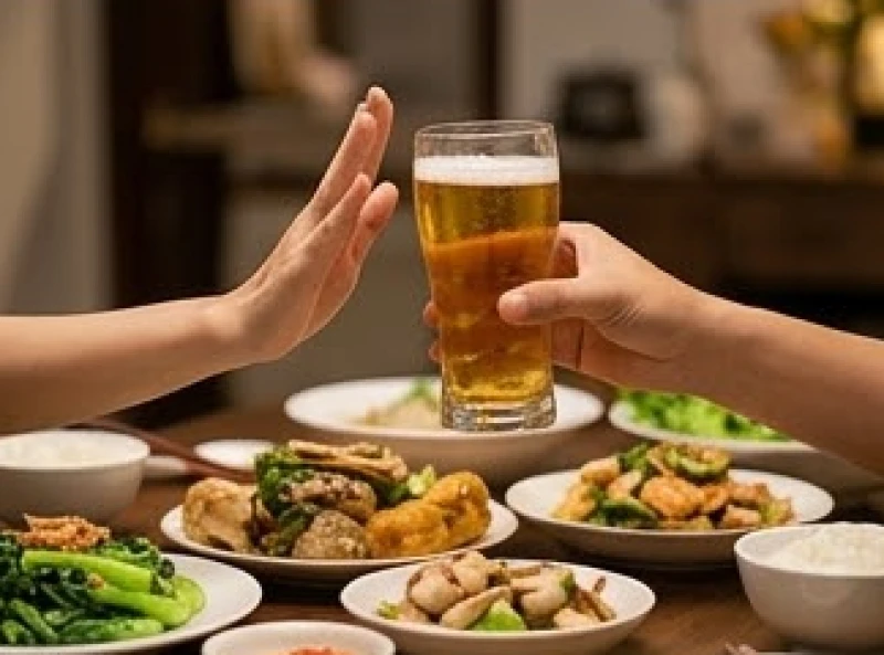 Sức khỏe tuổi Ngọ: Phác đồ dưỡng sinh và bố trí không gian 4 Từ chối ly rượu bia trong bữa tiệc để bảo vệ chức năng tiêu hóa và gan mật khỏe mạnh