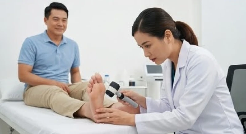 Bảng tiêu chí ABCDE giúp tự đánh giá các dấu hiệu bất thường của nốt ruồi dưới lòng bàn chân để phát hiện ung thư hắc tố