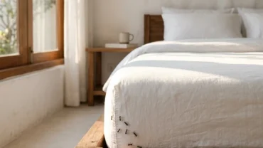 Giải mã hiện tượng kiến bò lên giường là điềm gì qua hình ảnh phòng ngủ Việt Nam ấm cúng