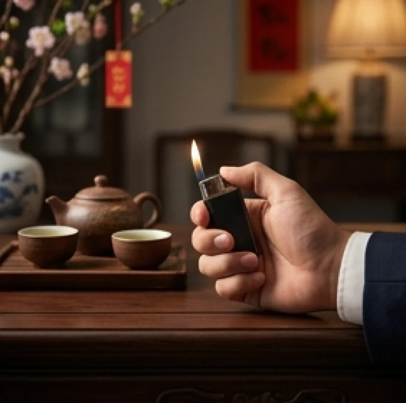 Nam giới đi chúc Tết mang theo bật lửa cá nhân để tránh mượn vận may