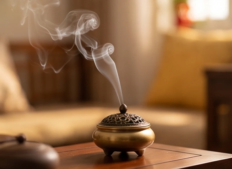 Gia đình dọn dẹp và thanh tẩy không gian phòng khách để tránh những năng lượng xung đột