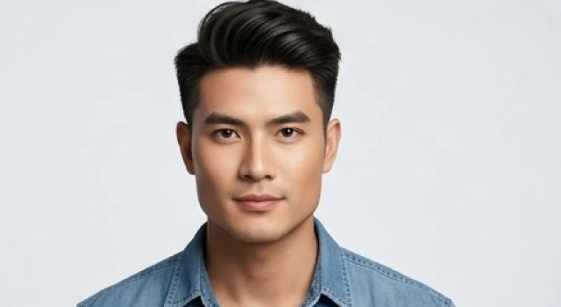 Nam giới mặt chữ điền để kiểu tóc Short Quiff vuốt dựng tôn lên vẻ điển trai